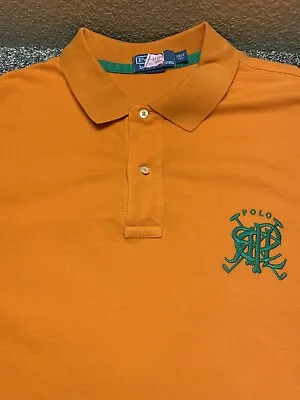 Polo Ralph Lauren Shirt Mens 2XLT Tall Orange Embroidered PRL • $39.99