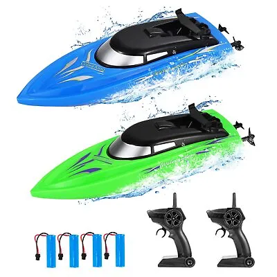 2 Pcs RC Boat For Pools Lakes 2.4 GHz Remote Control Boats For Kids Adults Gift • $21.59