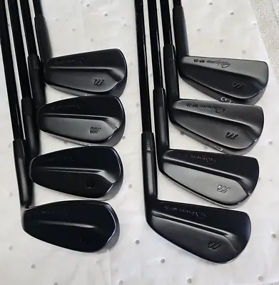 Mizuno Mp 29 3-pw Custom Black Nitride Spine Aligned Black Pvd Kbs Flt Stiff+ • $779.99