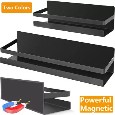 2 Pack Magnetic Metal Rack Spice Rack Seasoning Organizers Refrigerator Shelf • £13.99