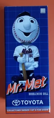 2004 New York NY Mets Mr. Met Toyota Knuckleheads Bobblehead SGA Rare NIB SHEA • $59.95