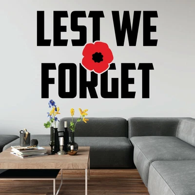 £14.99 • Buy Lest We Forget Help For Heroes Charity War Vinyl Decal Wall Art Sticker UK Car