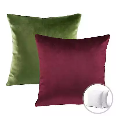 Christmas Holiday Decorative Throw Pillow Set Silky Velvet Series C • $30