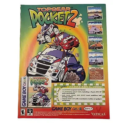 Top Gear Pocket 2 - Nintendo 64 - N64 - Poster Ad Vintage Promo Art  • $22