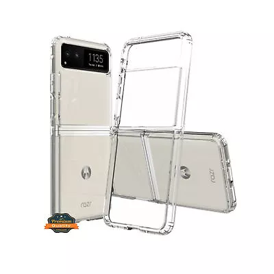 For Motorola Razr 2023 TPU + PC Clear Frame Shockproof Hybrid Acrylic Case Cover • $13.98