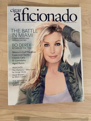 $5 • Buy 2000 August Cigar Aficionado Magazine With Bo Derek Front Cover