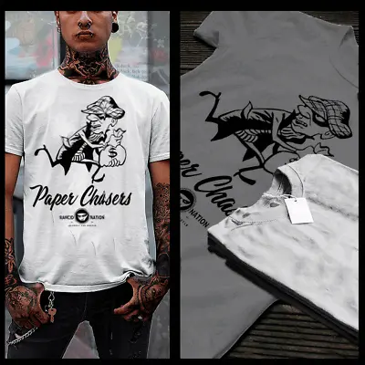 Gangster T-shirt Gimme The Loot  Urban Hip Hop Hustle Mafia Mob Thug White Tee  • $19.99