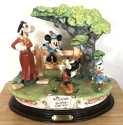 $1499.99 • Buy Rare Disney Mickey Mouse Capodimonte 60th Birthday Porcelain Figurine 67/2500