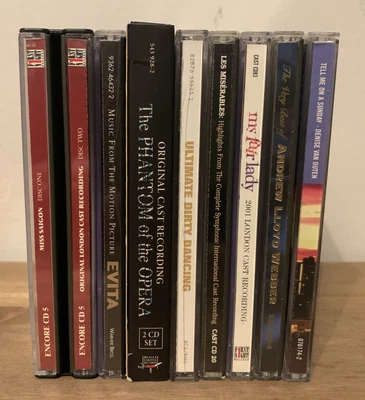 £6.99 • Buy Musicals CD Bundle X8- Evita Phantom Miss Saigon Dirty Dancing Les Miserables