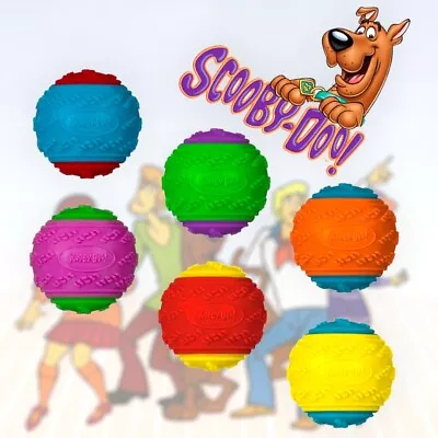 £7.20 • Buy 2 X Scooby Doo Dog Ball | Durable Squeaky | Puppy Treat Toy - Brand New