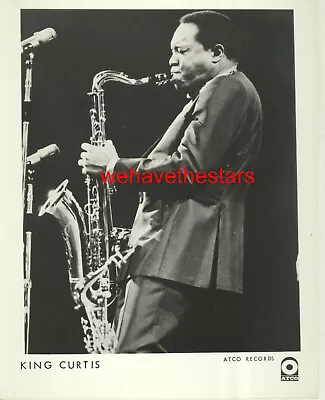 VINTAGE King Curtis BLACK JAZZ TROMBONE ARTIST 60s Publicity Portrait • $39.96