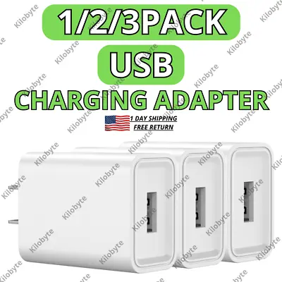 For IPhone 14 13 12 11 XR 8 7 6 USB Port Wall Charger Head Power Adapter US Plug • $9.66
