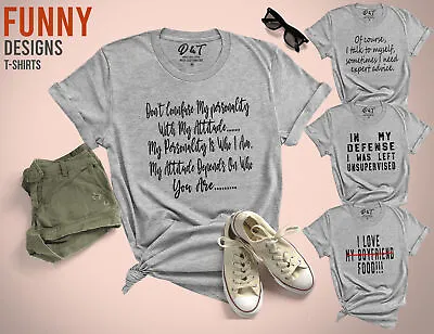 Funny Women's T-Shirts Novelty Slogan Joke Bithday   Tee • £9.99