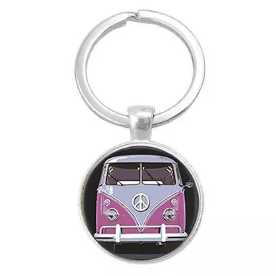 VW Kombi Cabochon Glass Keyring • $10.50