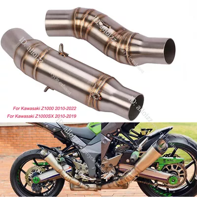 For Kawasaki Z1000 Z1000SX 2010-2019 Motorcycle Exhaust System Middle Link Pipe • £54.19