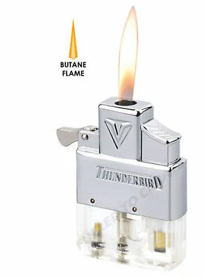 Thunderbird Butane Insert Piezo Vector Soft Flame KGM Works W/ Zippo Clear • $17