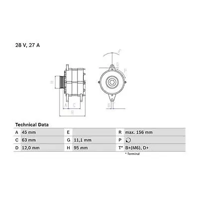 £55 Cashback BOSCH Alternator 0 986 031 340 Genuine Top German Quality • $298.68