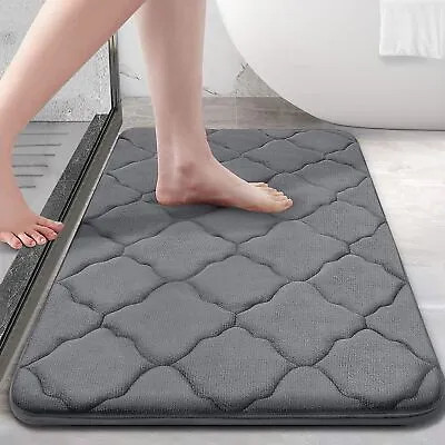 Memory Foam Bathroom Rug Anti-slip Bathroom Mat Ultra Soft Floor Mat Non-Slip • $17.53