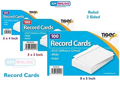 £3.74 • Buy Revision/flash/index/prompt/report Record Card White/coloured Feint Ruled Sheets