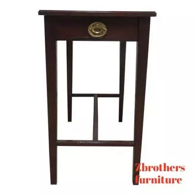 Antique Mahogany One Drawer Planter Lamp End Table Smoke Stand  • $259