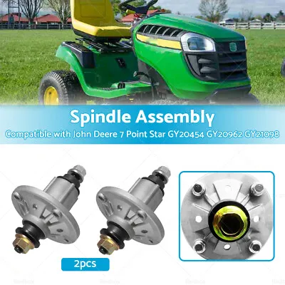 2x Suitable For John Deere Spindle Assemblys Ride On Mowers 7 Point Star Blade • $98