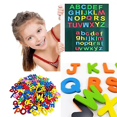 £2.99 • Buy 26 Letters 10 Numbers Kids Wooden Alphabet Fridge Magnet Child Educational Toy