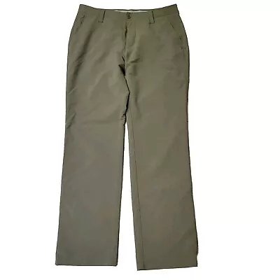 Under Armour Pants Mens 36x34 Olive Green Storm Straight Leg Golf Outdoors • $25.99
