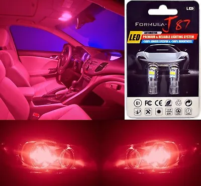 LED 3030 Light Red 921 Two Bulb Interior Dome Replacement Upgrade Stock Lamp Fit • $11.40