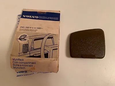 Nos Volvo 240 260 Coin Tray Brown Very Rare 1981 And Up • $275