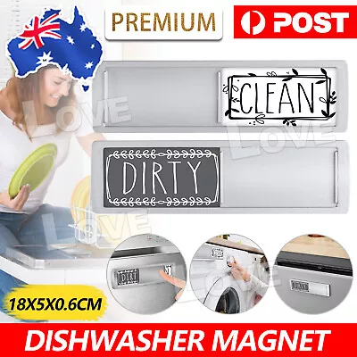 $7.95 • Buy New Clean Dirty Dishwasher Magnet Sign Easy Read Non-Scratch Magnetic Indicator
