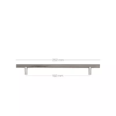 £2.84 • Buy T Bar Chrome Kitchen Cupboard Cabinet Drawer Door Handles 5 Sizes