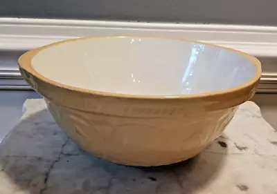 Vintage T.G. Green Yellow Ware 9 3/4  Grip Stand Mixing Bowl England 1930s • $35