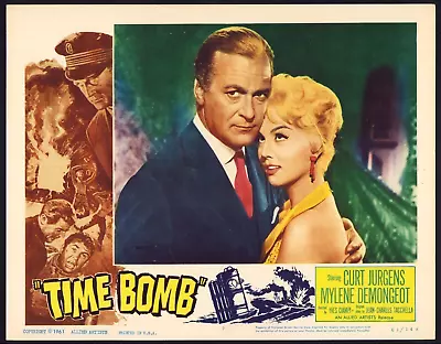 TIME BOMB Original Movie Lobby Card Poster Sexy Mylene Demongeot Curd Jurgens • $14.99