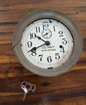 World War 2 Seth Thomas Naval Clock • $40