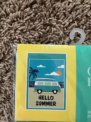 New XL Extra Large Garden Flag Hello Summer VW Volkswagen Bus 28 X40  • $33.99