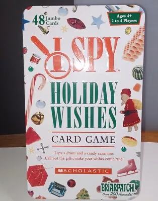 I Spy Holiday Wishes Card Game  Jumbo Cards & Collectible Tin 2007 New! • $7.75