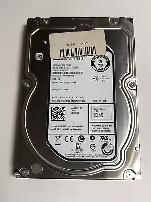 DELL Enterprise Plus ST3000NM0023 HARD DRIVE 3.5  SAS 3TB HDD • $14.99