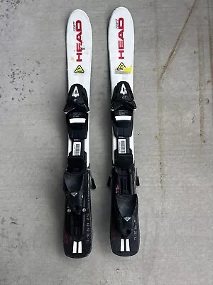HEAD Supershape Kids Skis 77cm + Tyrolia Size Adjustable Bindings Sp45 • $90