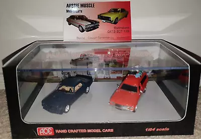 1:64 ACE Mad Max 1 Holden HQ Knightrider Monaro & HJ Custom Sandman Van Twin Set • $110