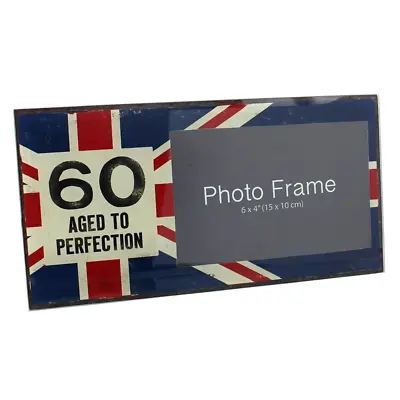 60th Birthday Photo Frame - Glass 6x4 Inch • £7.95