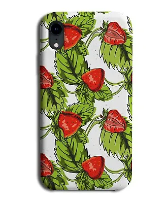 £11.99 • Buy Strawberry Leaves Phone Case Cover Strawberries Leaf Fruit Retro Fruits Red M802