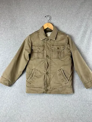 $14.90 • Buy Children's Place Utility Jacket Boys Size M Khakis Fur Buttoned Winter Warm