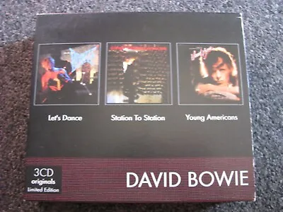 David Bowie-Let´s Dance-Station To Station-Young Americans-3 CD Box-2004 EU-EMI • £46.41