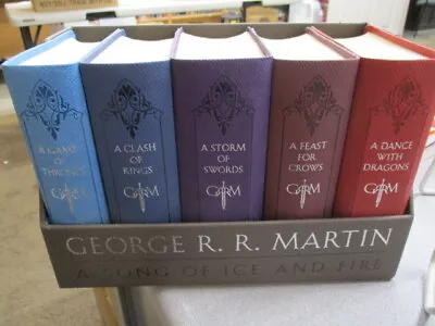 Game Of Thrones Leather Boxed Set Song Of Ice And Fire Series George R.R. Marti • $50.76