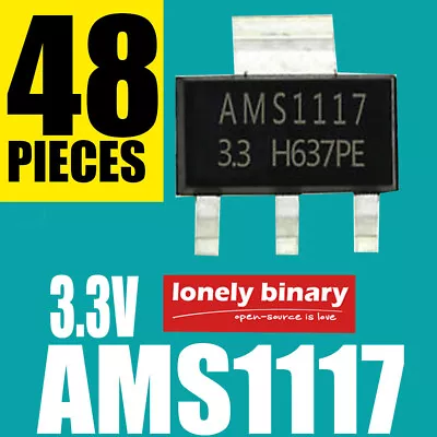 AMS1117 3.3V Voltage Regulator Low Drop Out LM1117 SOT-223 ARDUINO ESP32 ESP8266 • $9.99