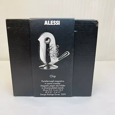 Alessi Chip Magnetic Paper Clip Holder Chrome Plated Sylish Desk Accessory • $42.50