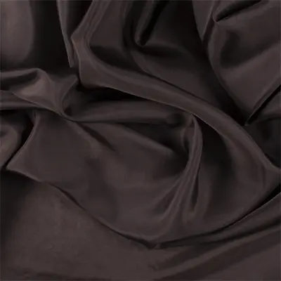 $21.30 • Buy Dark Brown Silk Habotai, Fabric By The Yard