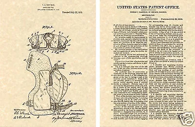 FOOTBALL SHOULDER  PADS US PATENT Art Print  READY TO FRAME!!! Foot Ball NFL • $9.95