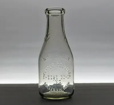 DOLLAR BAY MICHIGAN COPPER COUNTRY CHEESE CO-OP Antique MILK BOTTLE HOUGHTON CO • $17.95