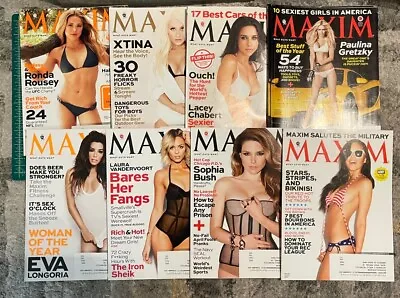 Maxim Magazines Lot Of 8 Issues 186-193 September 2013 May 2014 • $0.99